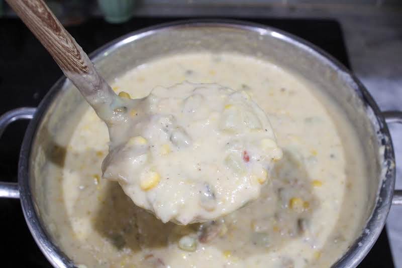 Thickener Added To Other Clam Chowder Ingredients.