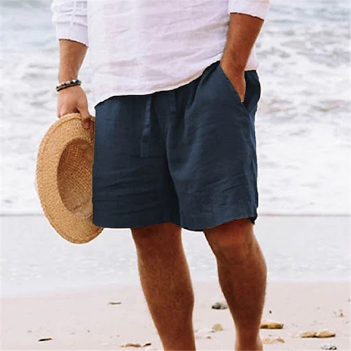 Title 5, Fashion Personality Mens Shorts Cotton Hemp. C...