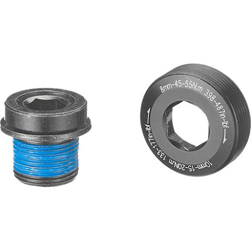 Samox ISIS Self-Extracting eBike Crank Spindle Bolt - M15x1mm, 14mm Long, M22x1mm Cap (Left Hand Thread)