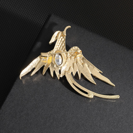 Title 5, High-Grade Elegant Phoenix Brooch in Color Pain...