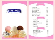 Dairy Delight Ice Cream menu 2