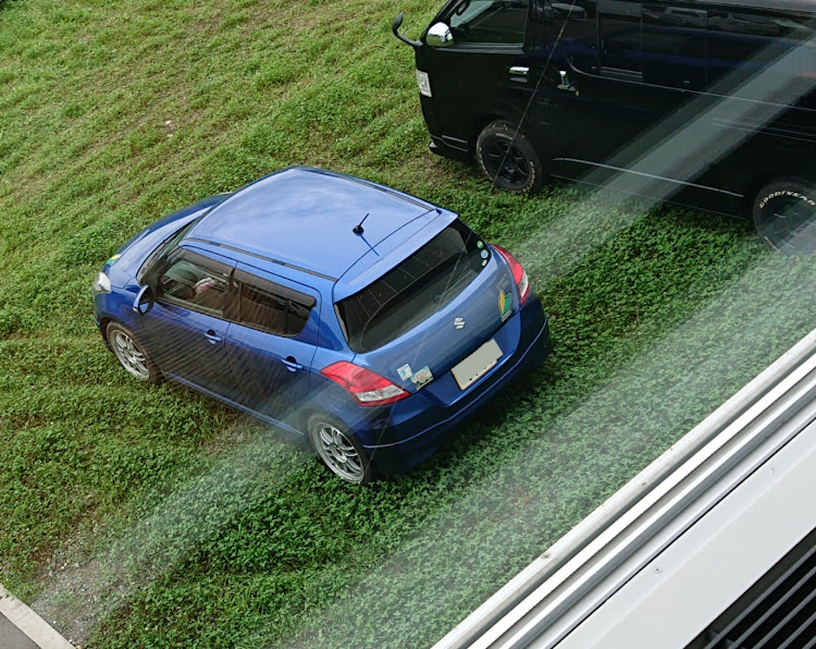スイフトRSの新潟・ドライブ・上から愛車を見てみる・ENKEI・過去写真にて失礼します。に関するカスタム事例の投稿画像1枚目
