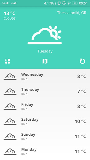 Material Weather App