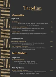 Tacodian menu 3