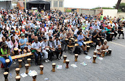 Human rights activists were out in numbers to beat 1,000 drums for a free Palestine at Constitutional Hill in Johannesburg. 