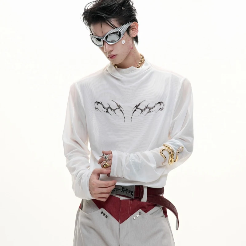 Title 8, Camiseta Interior Niche de Malha Slim com Toque...