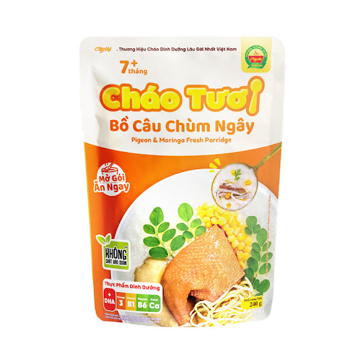 Cháo tươi Cây Thị bồ câu chùm ngây gói 240g