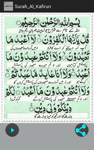 Surah AL Kafiroon