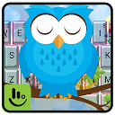 Blue Sky Owl Keyboard Theme 6.10.28 APK Скачать