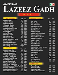 Lazeez Gadh menu 1