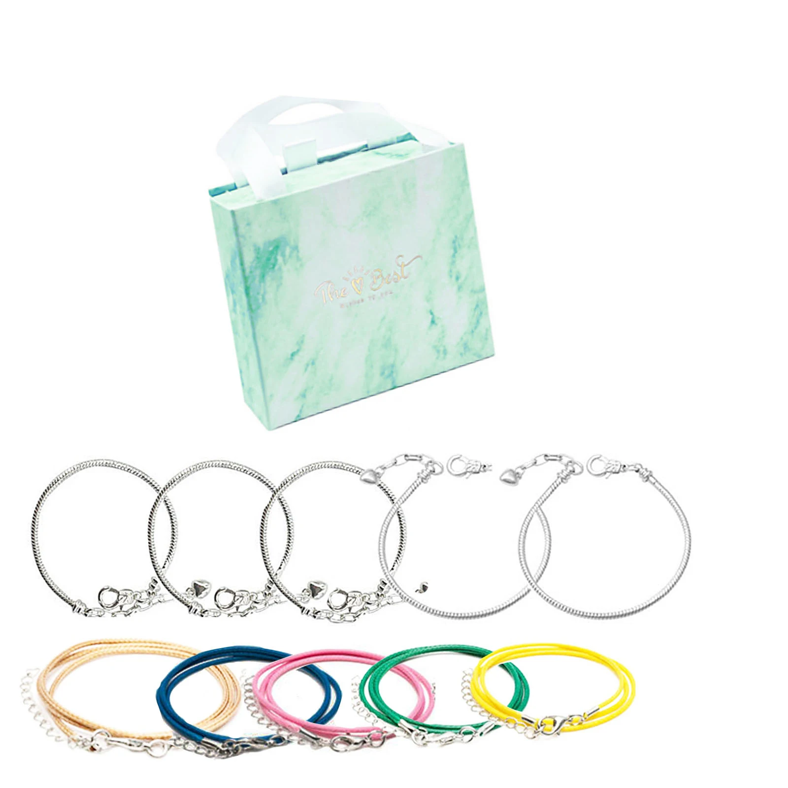 Title 3, Coffret cadeau de bracelets DIY verts pour enfa...