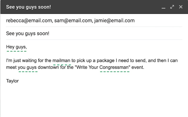 Not Just Guys -- the Gmail Plug-in