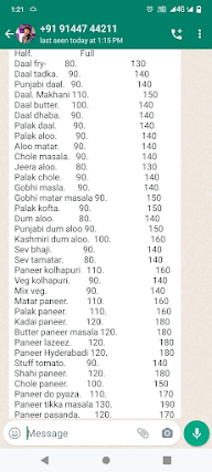 Pujari The Paratha menu 3