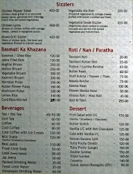 Justin - Hotel Simran menu 1