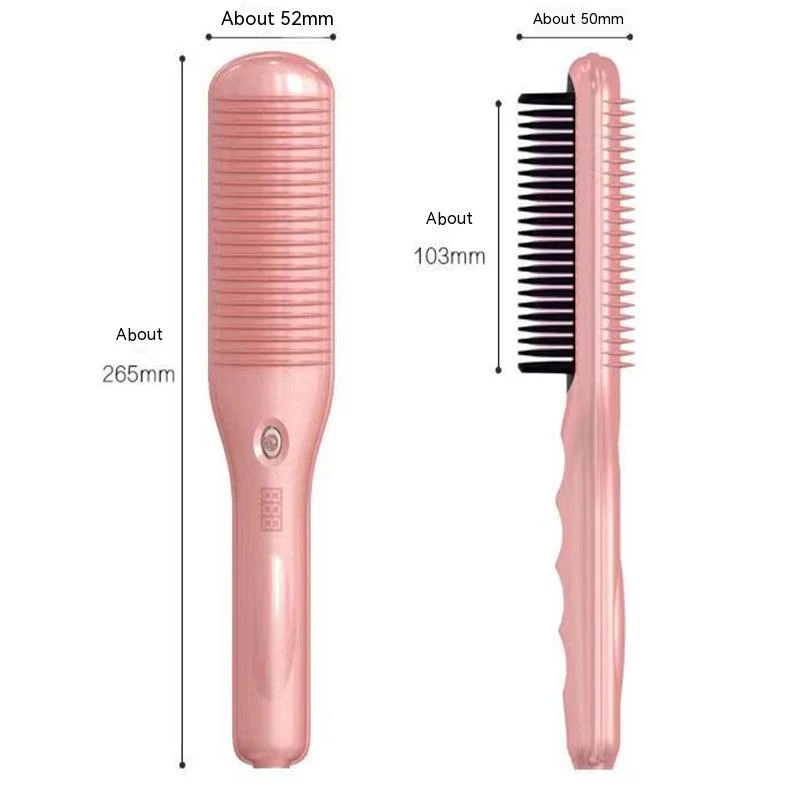 Modelador de Cabelo 2 em 1 Alisador e Modelador com Escova Elétrica, Alisa e Cria Cachos Perfeitos, Ideal para Uso Diário, Fácil de Usar e Leve.