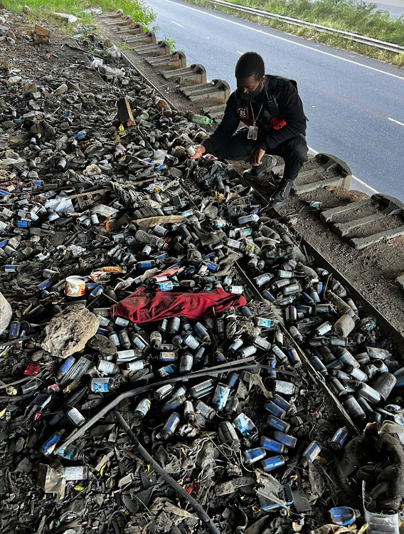 Thousands of empty cough syrup bottles found in Verulam, KZN.