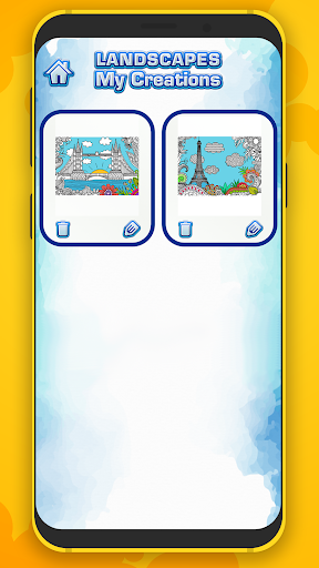 Landscape Coloring Book - Mandala Scenery Pages