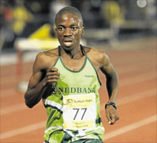 AMBITION: Marathoner Stephen Mokoka is on course for the 2012 Olympics.