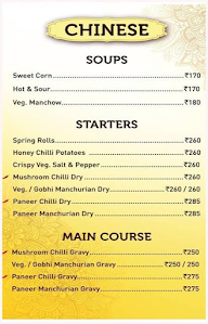 Sagar Ratna - North Indian menu 8