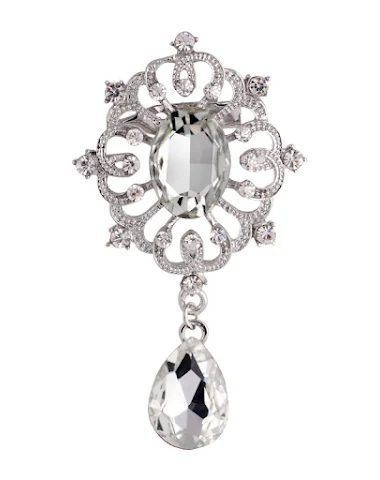 Broszka w kształcie liści – eleganc - 0