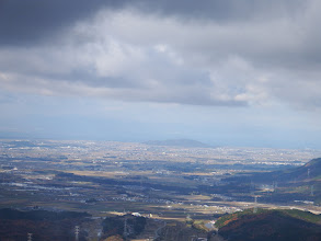 琵琶湖を望む