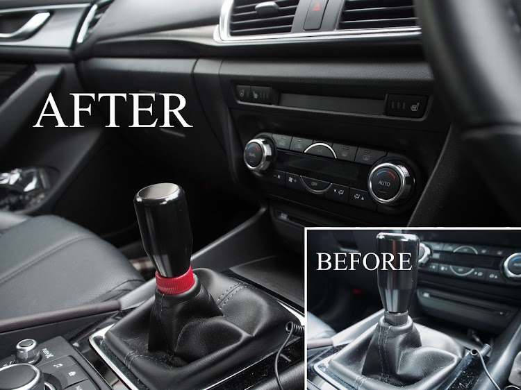 アクセラスポーツのDIY・シフトレバー・Mazda3に関するカスタム事例の投稿画像1枚目