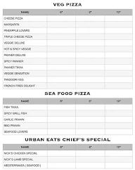 Urban Eats menu 2