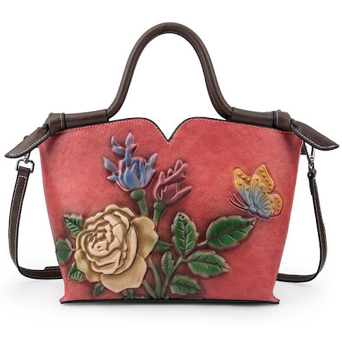 Title 12, Hand-embossed Leather All-match Crossbody Bag