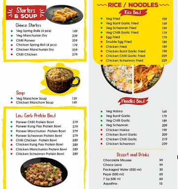 Big Bowl (Big Bowl Company) menu 