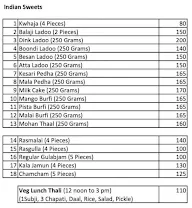 Govinda's Snacks Centre Camp ISKON menu 3