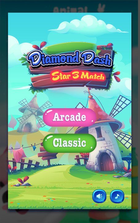 Android application Diamond Dash Star 3 Match screenshort