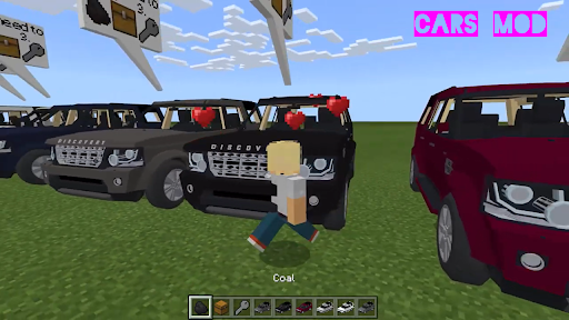 Screenshot Car games Mod for Minecraft