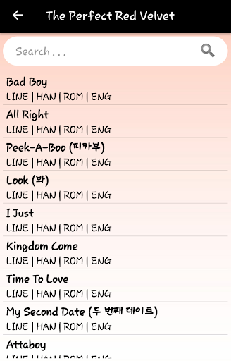 RED VELVET Lyrics Offline