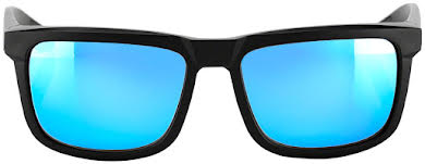 100% Blake Sunglasses: Matte Black Frame with HiPER Blue Multilayer Mirror Lens alternate image 1