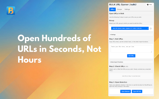 BULK URL Opener | bulkU