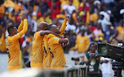 Hendrick Ekstein of Kaizer Chiefs celebrates goal with teammates during the 2019 Nedbank Cup Quarter Final match between Kaizer Chiefs and Cape Town City at the Mbombela Stadium, Nelspruit on the 31 March 2019.