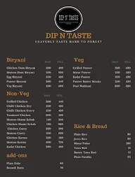 Dip N Taste menu 1