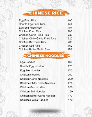 Mr Chinese Kitchen menu 