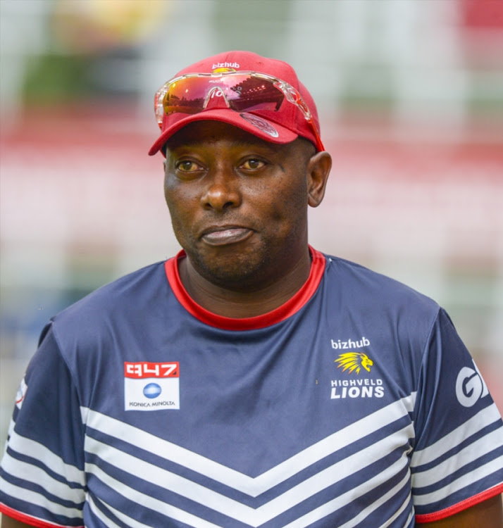 Geoffrey Toyana coach of the Lions during the Momentum One Day Cup match between bizhub Highveld Lions and VKB Knights at Bidvest Wanderers Stadium on March 05, 2017 in Johannesburg, South Africa.