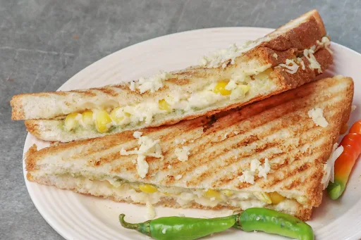 Chilli Paneer Butter Cheese Grilled Sandwich