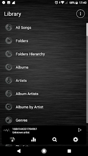 Poweramp v3 skin simple dark Premium (MOD) 2