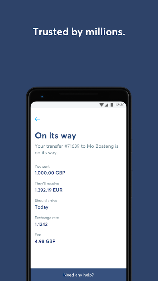   TransferWise Money Transfer- 스크린샷 