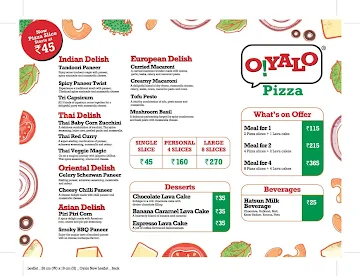 Oyalo Pizza menu 