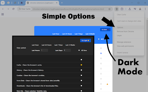 Clear Cache Chrome Preview 2