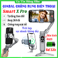 Tay Cầm Chống Rung Điện Tử Gimbal Điện Thoại Smart Xpro - Gậy Chống Rung Có Sạc Không Dây Quay Phim, Video Tiktok
