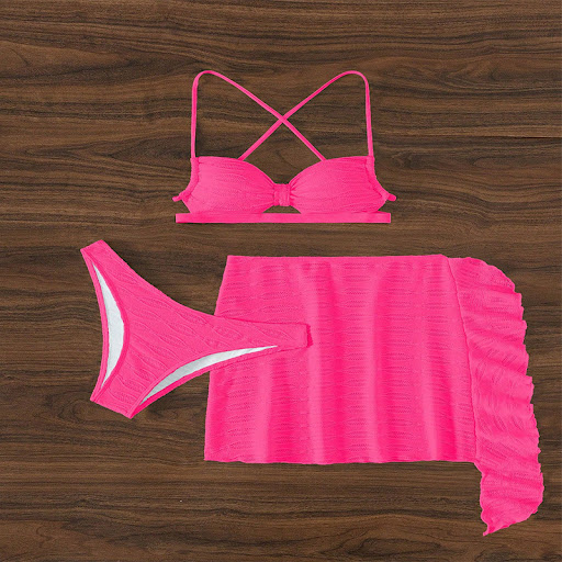 Title 9, Lace-up three-piece bikini swimsuit for ultimat...