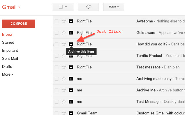 Actions for Gmail™ (beta)