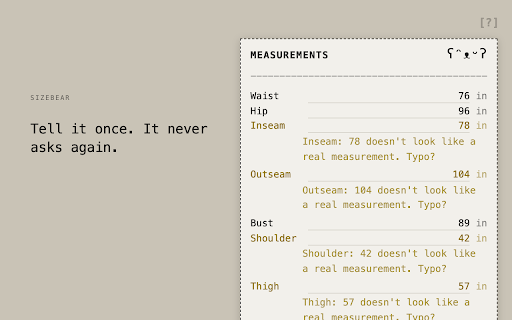 sizebear screenshot 4