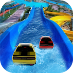 Cover Image of Tải xuống Waterpark Ride & Water Surfing Car Stunts & Slides 5.4.1 APK