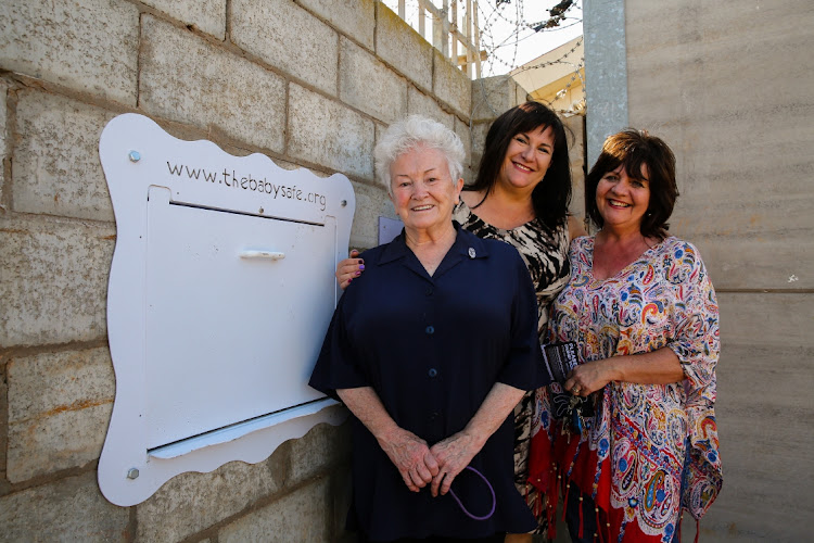 Sister Ethel is pictured here at the launch in 2019 of the Missionvale Care Centre Baby Safe for abandoned babies together with in the middle Kim Mitchell from ABC Private Safety Care and Charmaine Keevy, founder of Celebration of Grace Project. Picture Werner Hills